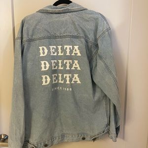 Tri Delta Denim Jacket